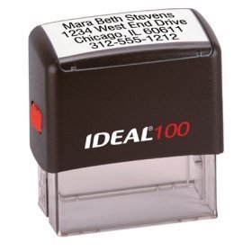 Ideal 100 Self-Inking Rubber Stamp